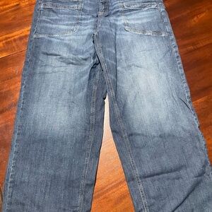 Casual wide leg Blue Denim Jeans